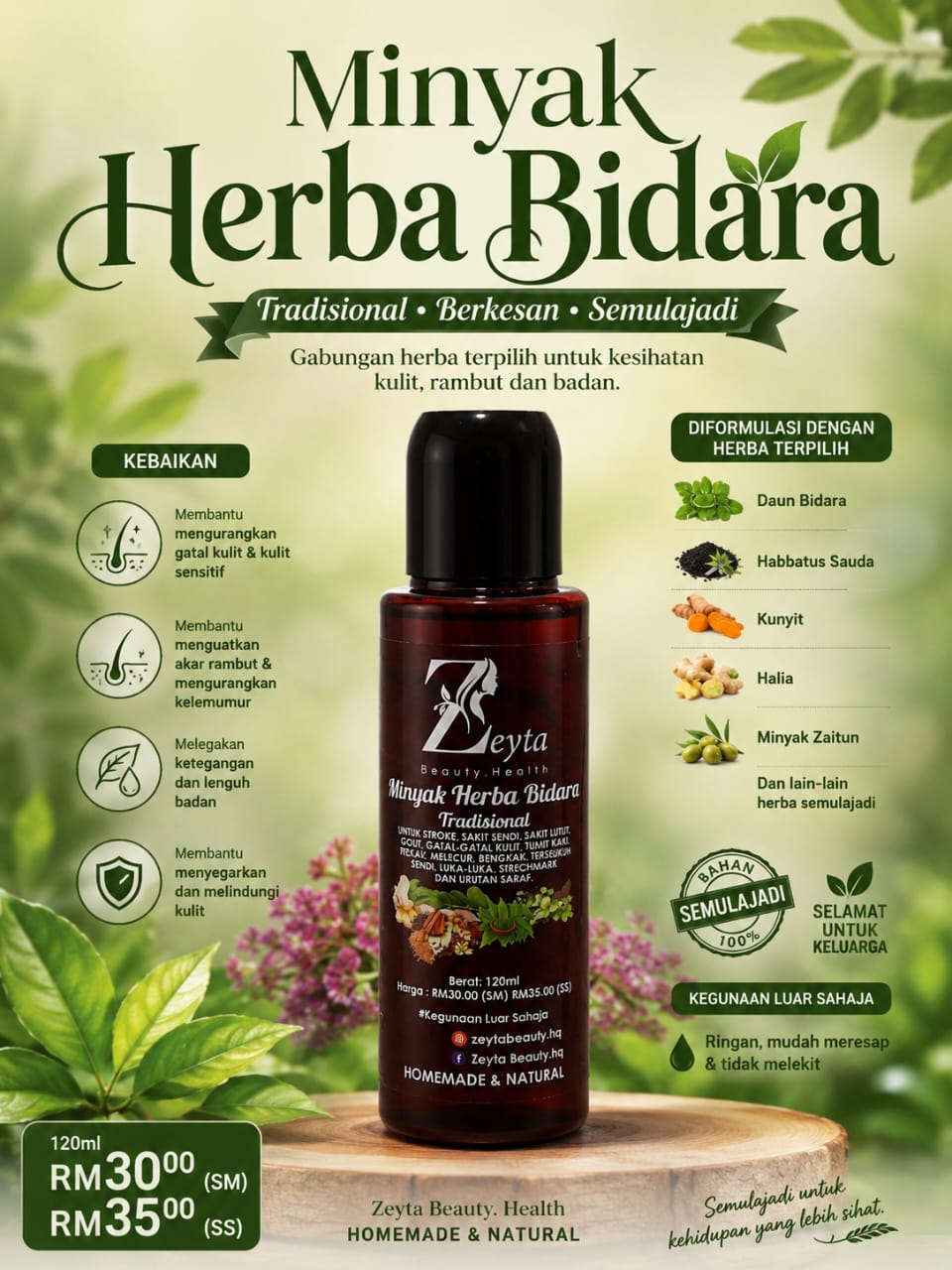 Minyak Herba Bidara
